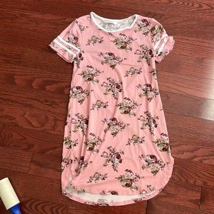 Pink flower dress
